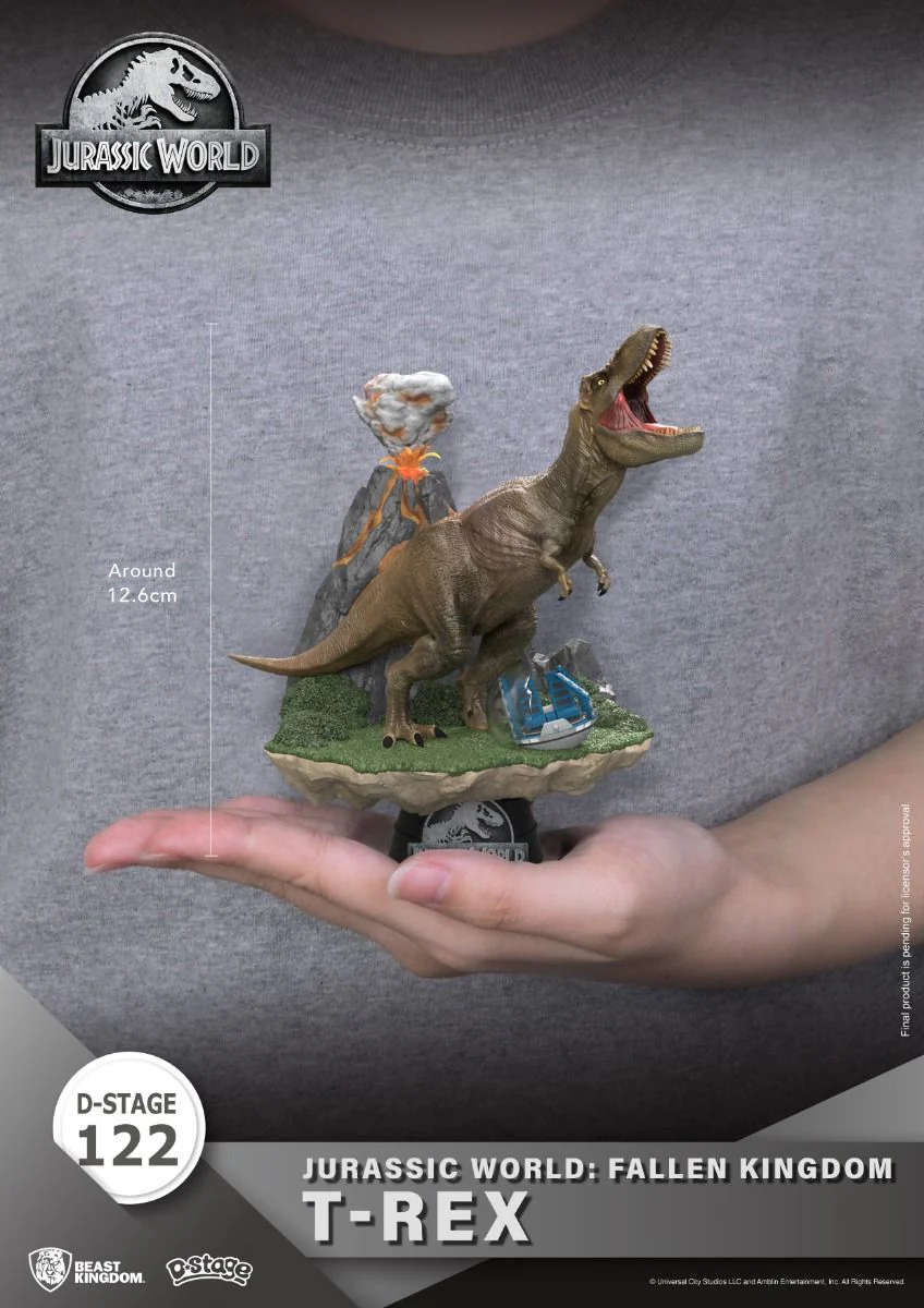 Jurassic World : Fallen Kingdom-T-Rex Diorama Stage-122 by Beast Kingdom - Image 2