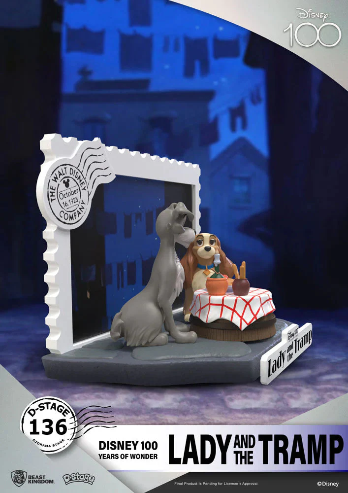 Disney 100th Lady And The Tramp (Diorama Stage-136) by Beast Kingdom - Image 4