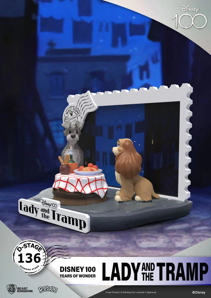 Disney 100th Lady And The Tramp (Diorama Stage-136) by Beast Kingdom - Image 5