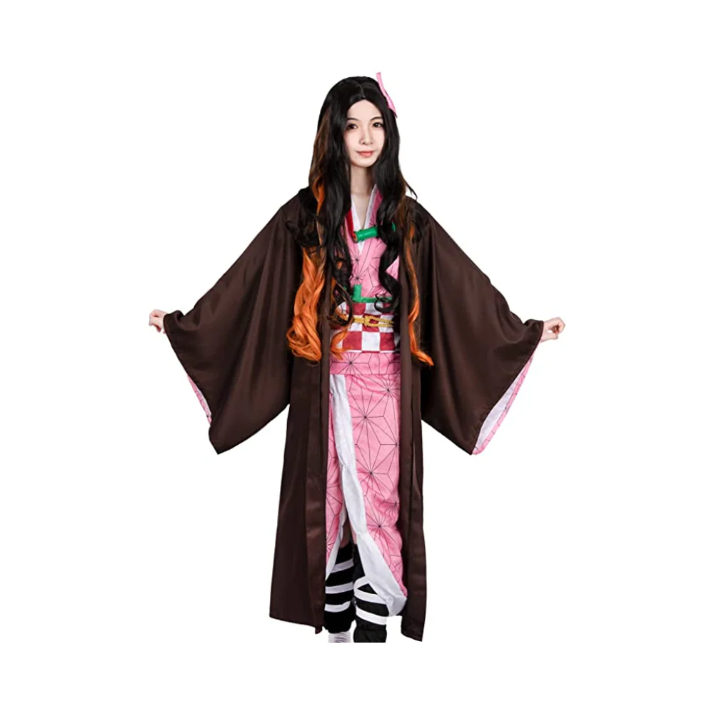 Demon Slayer Nezuko Kamado Cosplay Adult Costume by Dirolvon