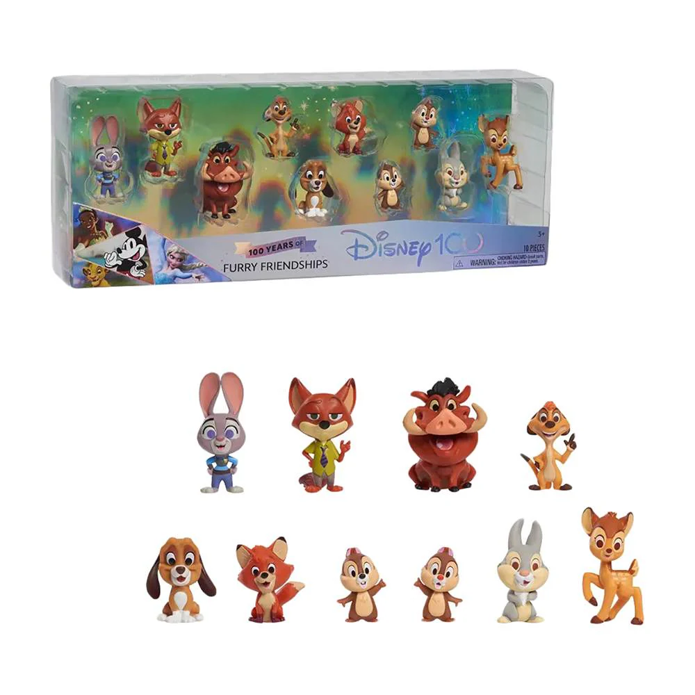 Disney D100 Celebration Figures (Furry Friendships) by Just Play - Image 2