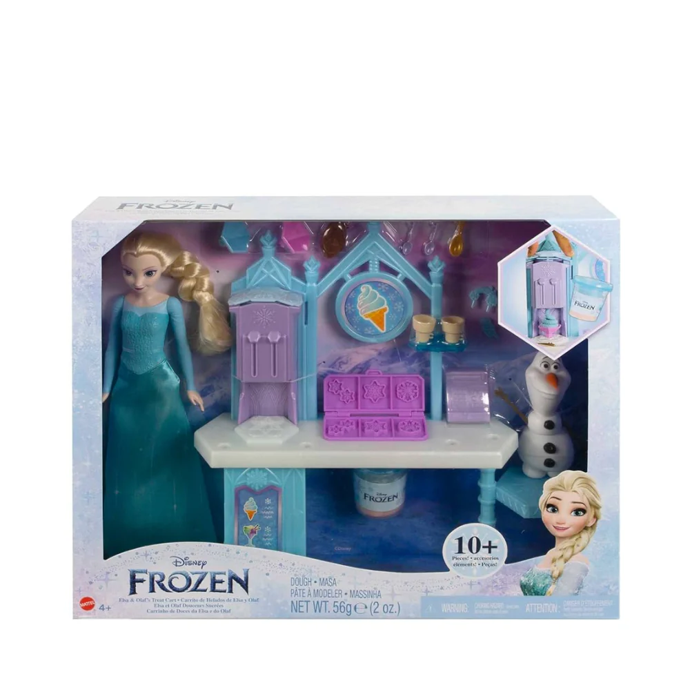 Disney Frozen Fashion Doll Elsa & Olaf's Ice Cream Cart By Mattel