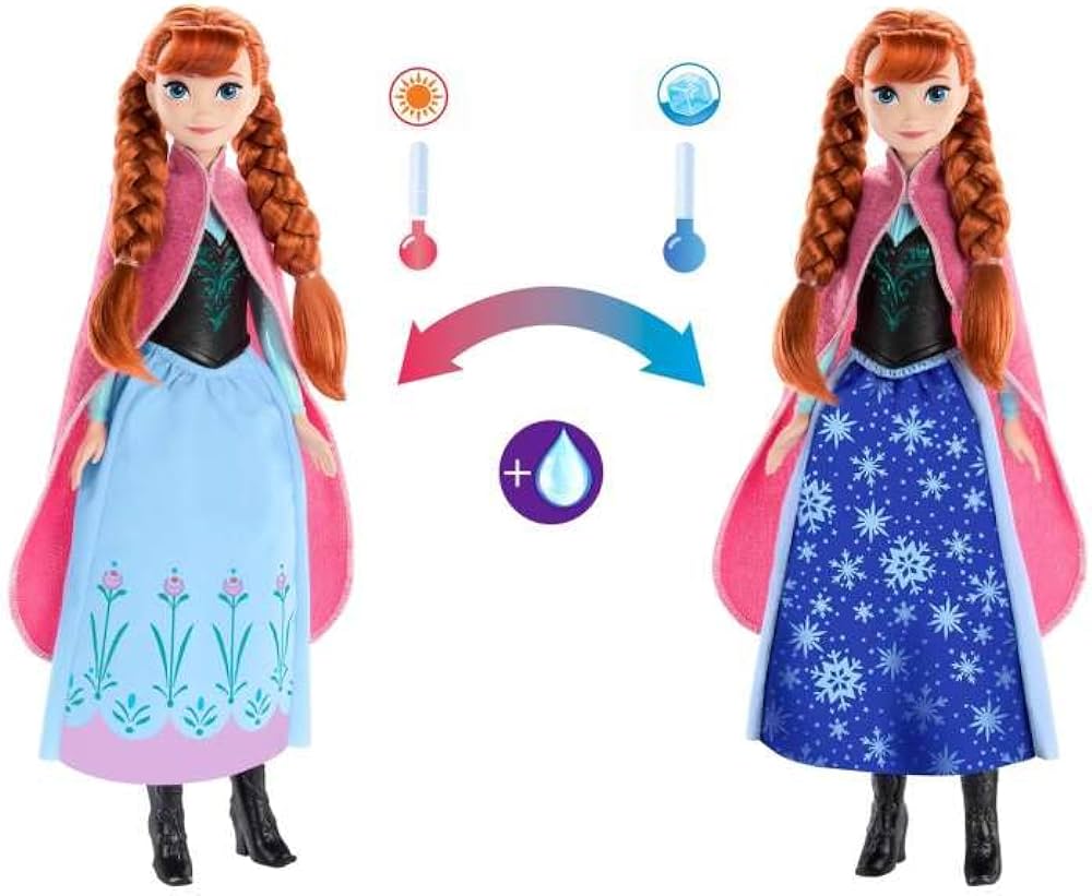 Disney Frozen Fashion Dolls Anna Magical Skirt By Mattel - Image 2