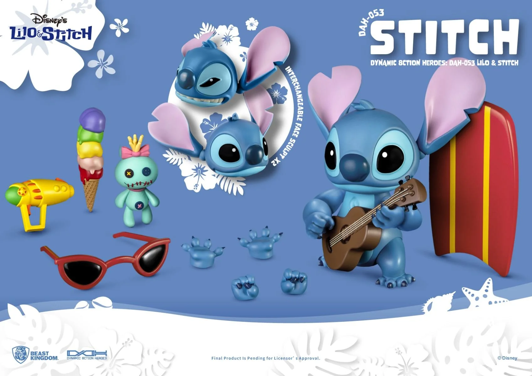 Disney Lilo & Stitch Stitch 1/9 Scale Dynamic 8ction Heroes Figure by Beast Kingdom (DAH-053) - Image 2
