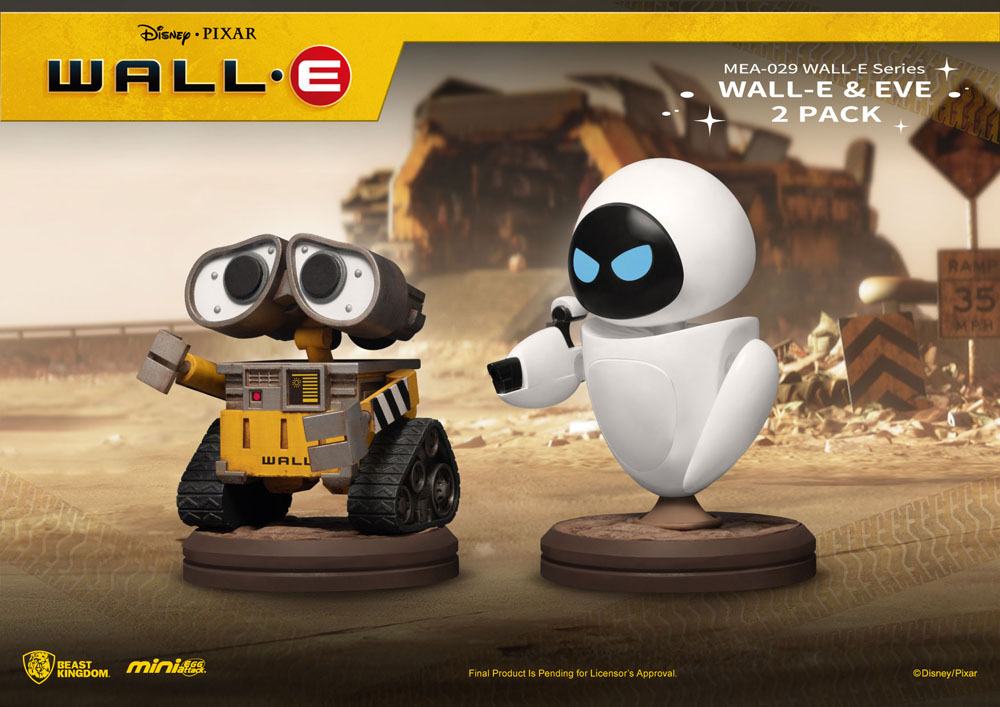 Disney Pixar Wall-E Series: Wall-E and Eve 2 Pack Mini Egg Attack Figures by Beast Kingdom - Image 2