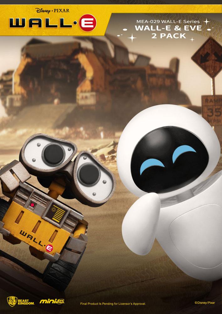 Disney Pixar Wall-E Series: Wall-E and Eve 2 Pack Mini Egg Attack Figures by Beast Kingdom - Image 3