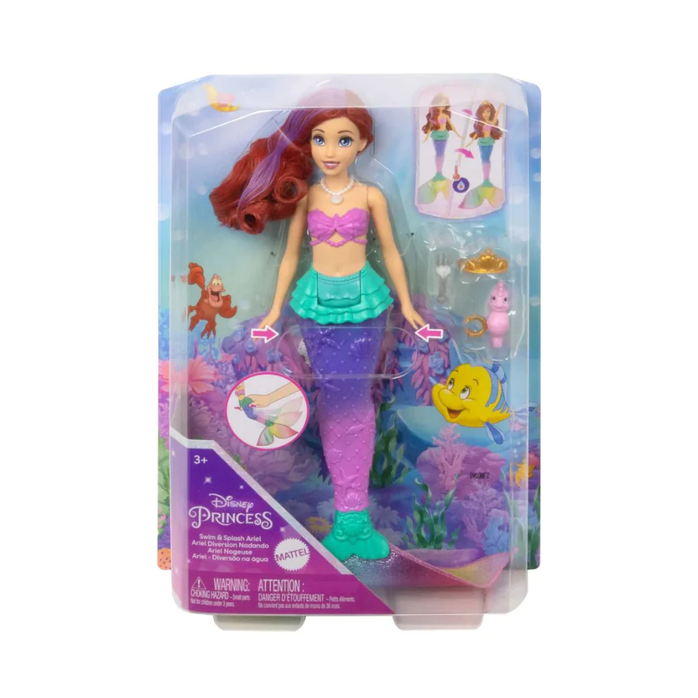 Disney Princess Fashion Doll Ariel Feature Doll By Mattel