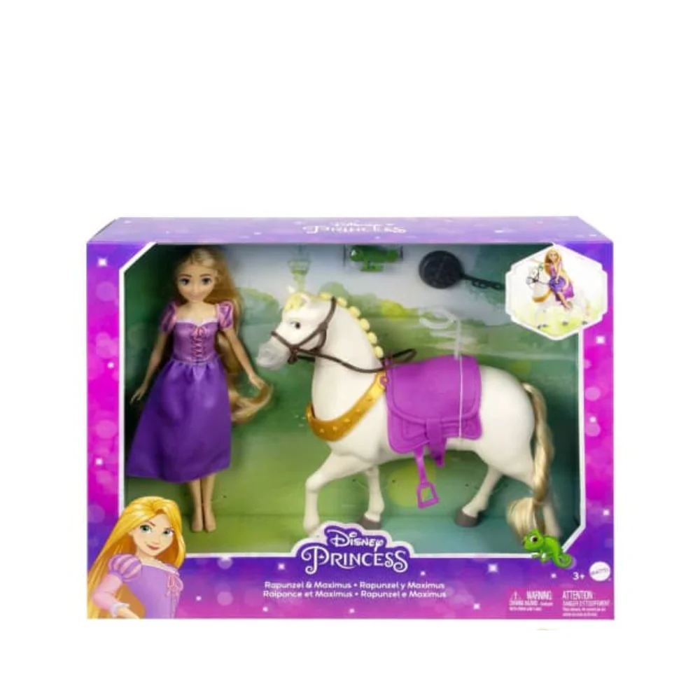 Disney Princess Fashion Doll & Maximus Playset by Mattel