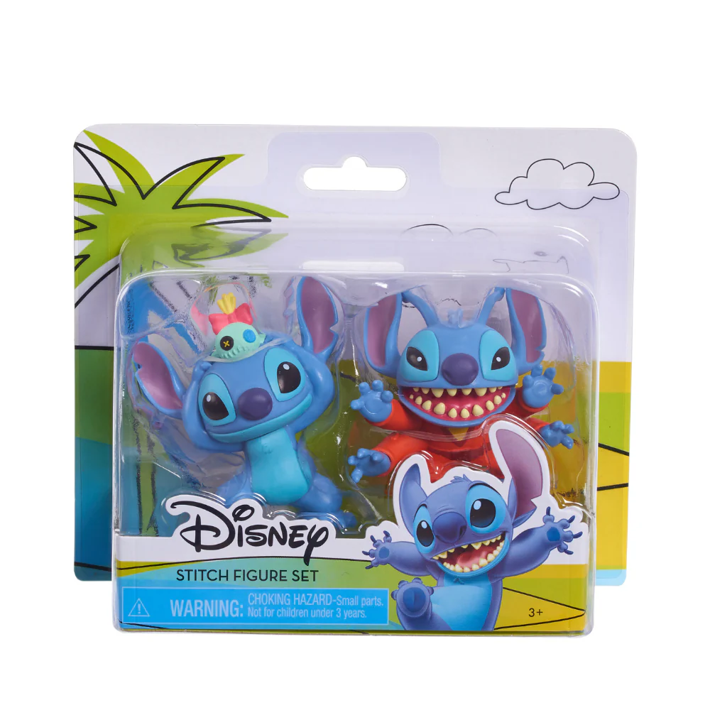 Disney Stitch Figure 2Pks (Alien + Stitch w/Scrump) by Just Play