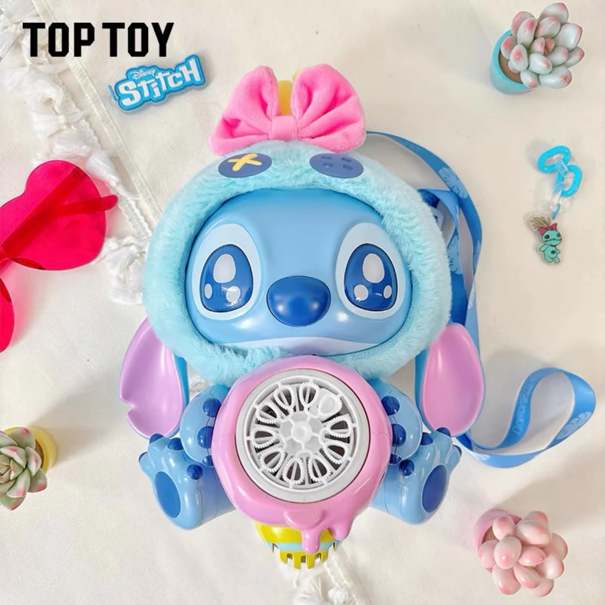 Disney Stitch Plush Bubble Blaster By Top Toy - Image 2