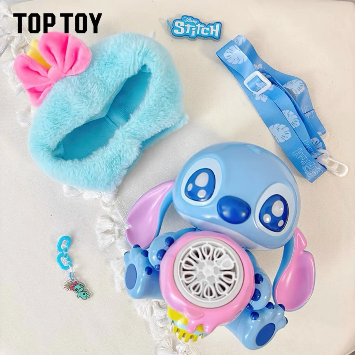 Disney Stitch Plush Bubble Blaster By Top Toy - Image 5