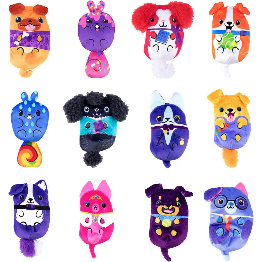Dogs Vs Squirls 4" Plush Beans (1 Random) - Image 3