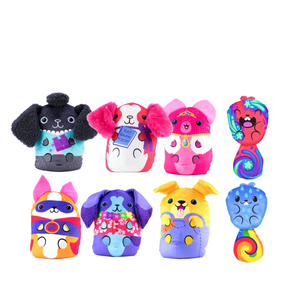 Dogs Vs Squirls 9" Jumbo Plush (1 Random)