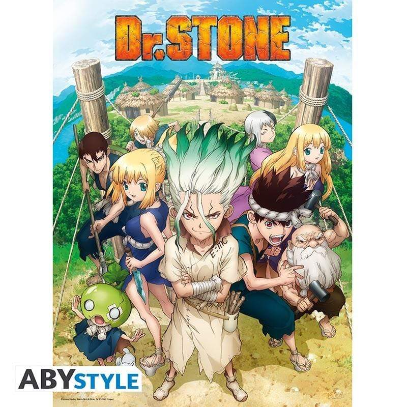 Dr Stone Group 52X38 cm Poster by Abysse
