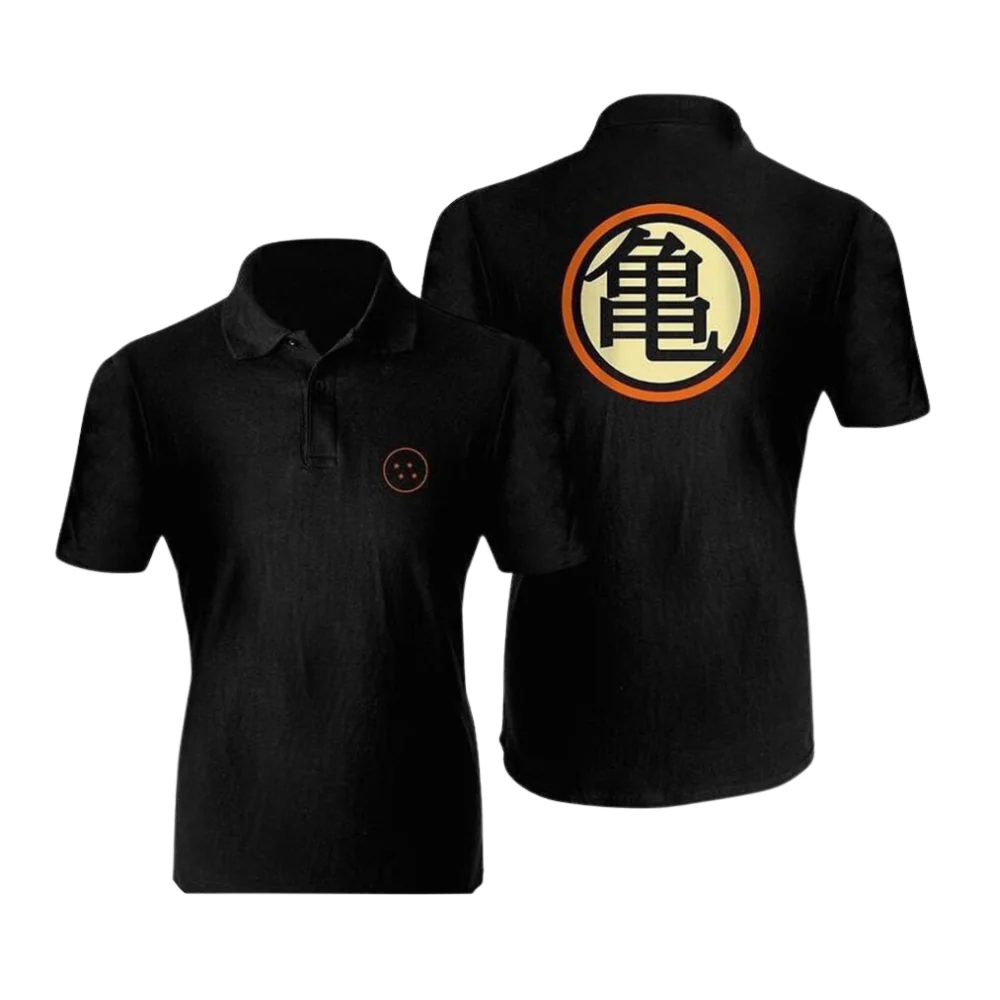Dragon Ball "Dragon Ball"  Black Polo Shirt- X Large
