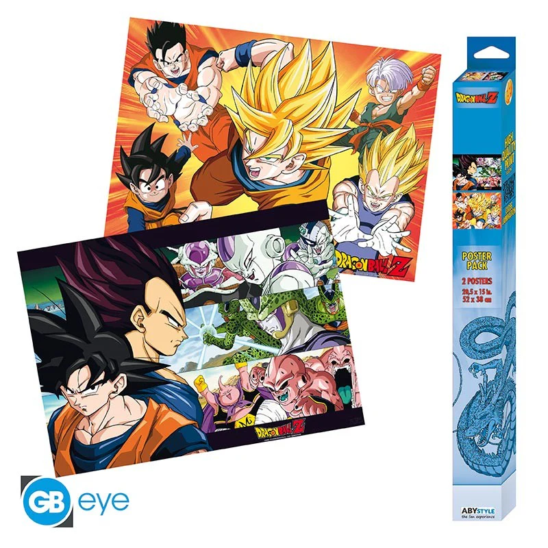 Dragon Ball Saiyans 52X38 cm Set 2 Chibi Posters by Abysse - Image 2