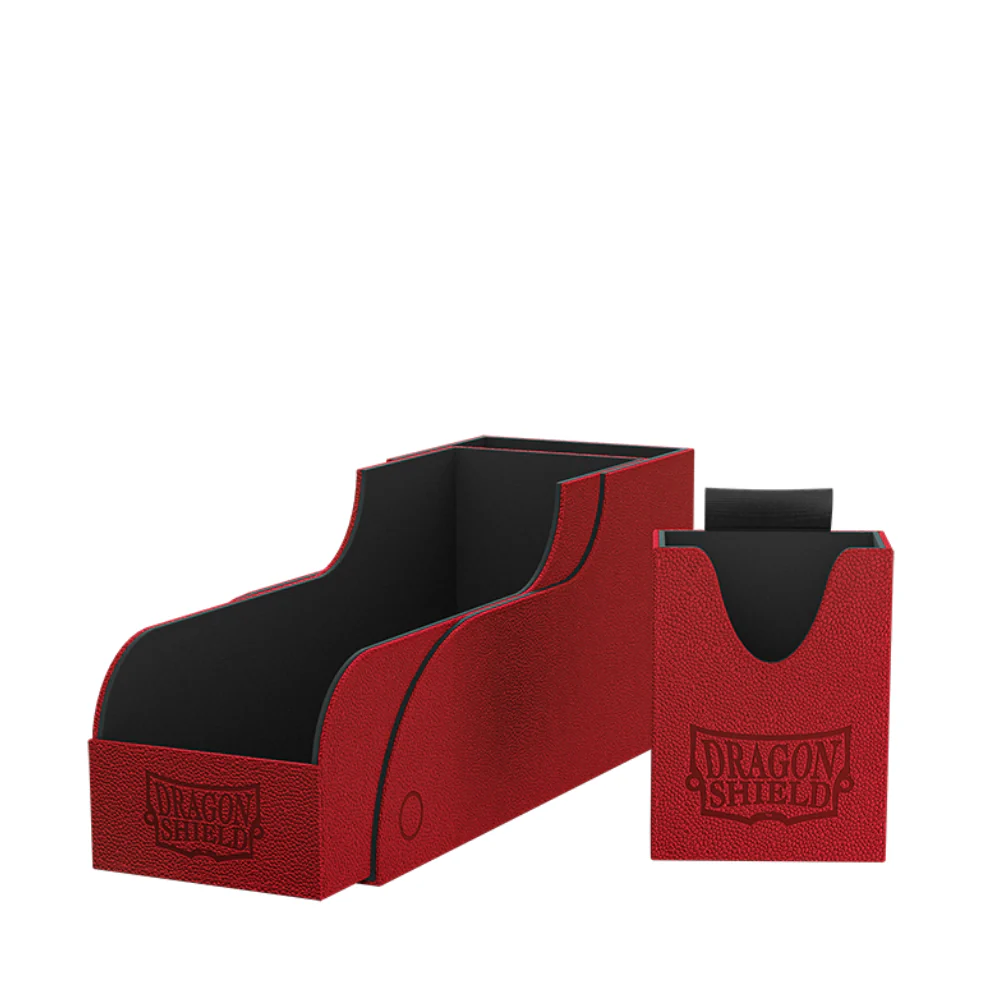 Dragon Shield Nest Box+ 300 Red and Black Deck Box by Arcane Tinmen
