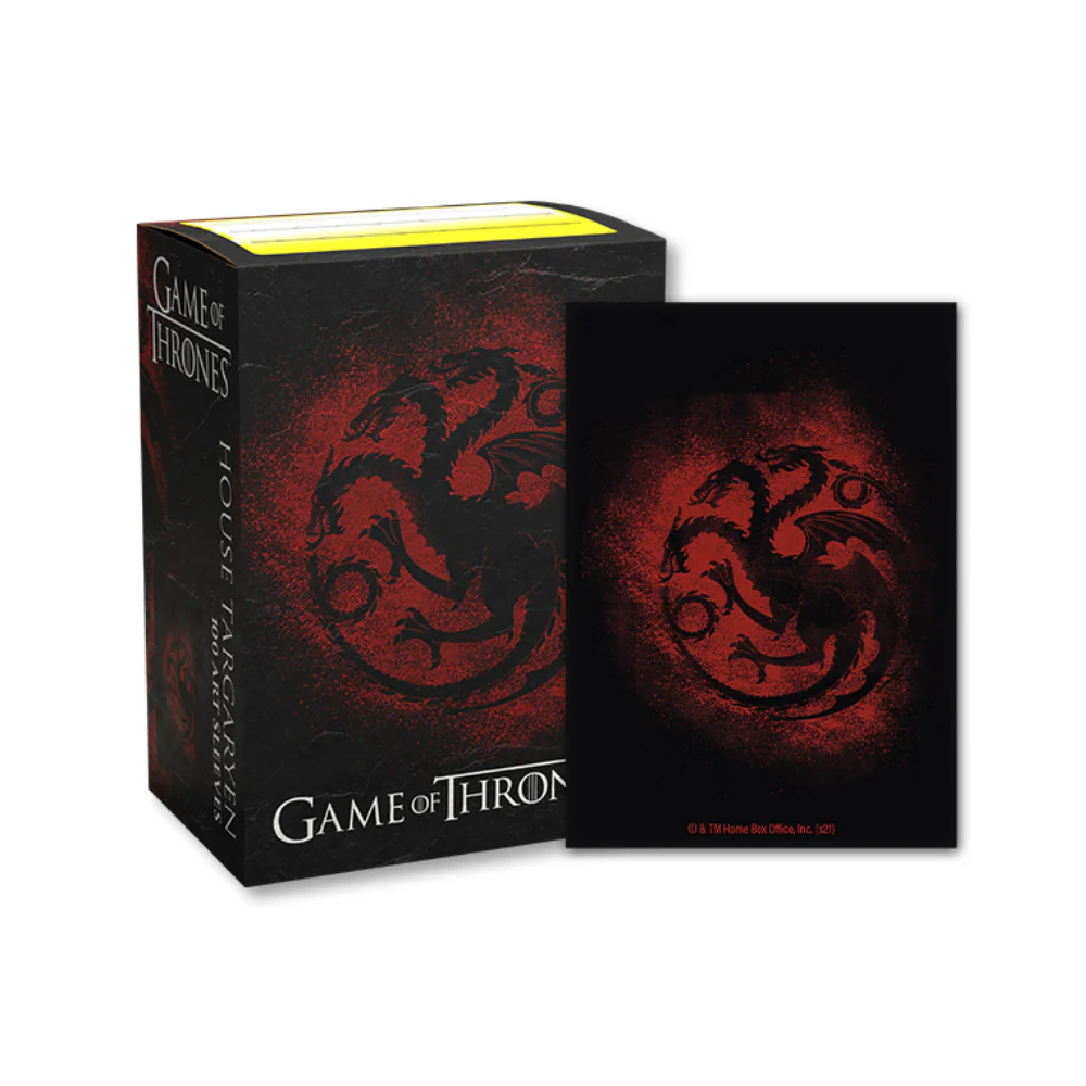 Dragon Shield Standard Sleeves - Game of Thrones House Targaryen (100 Sleeves)