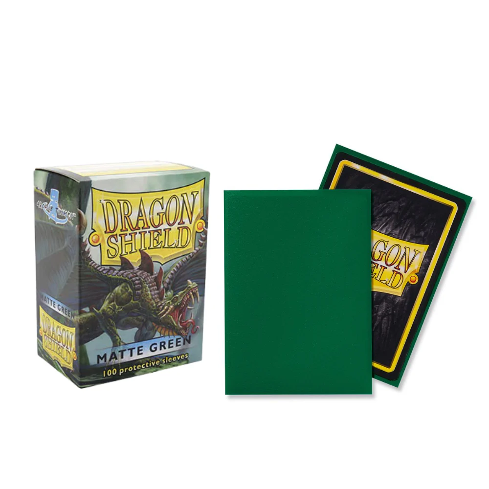 Dragon Shield Standard Sleeves - Matte Green (100 Sleeves)