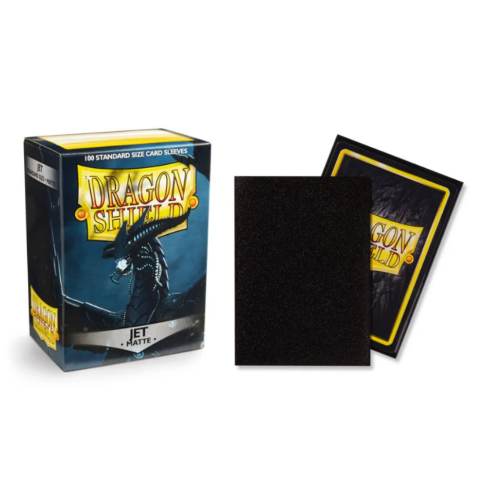 Dragon Shield Standard Sleeves - Matte Jet (100 Sleeves)