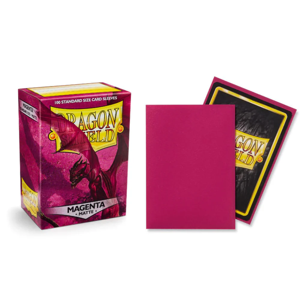 Dragon Shield Standard Sleeves - Matte Magenta (100 Sleeves)
