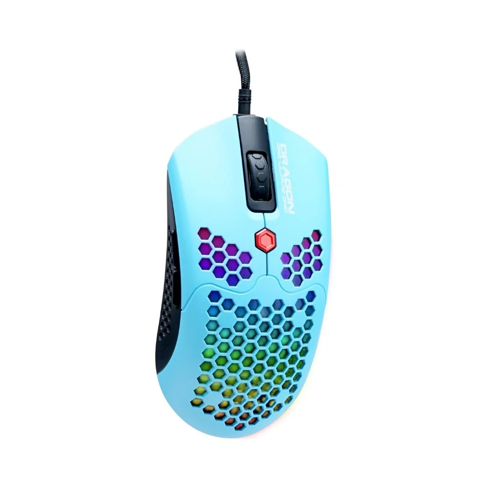 Dragon War G25 RGB gaming mouse (CYAN) - Image 2