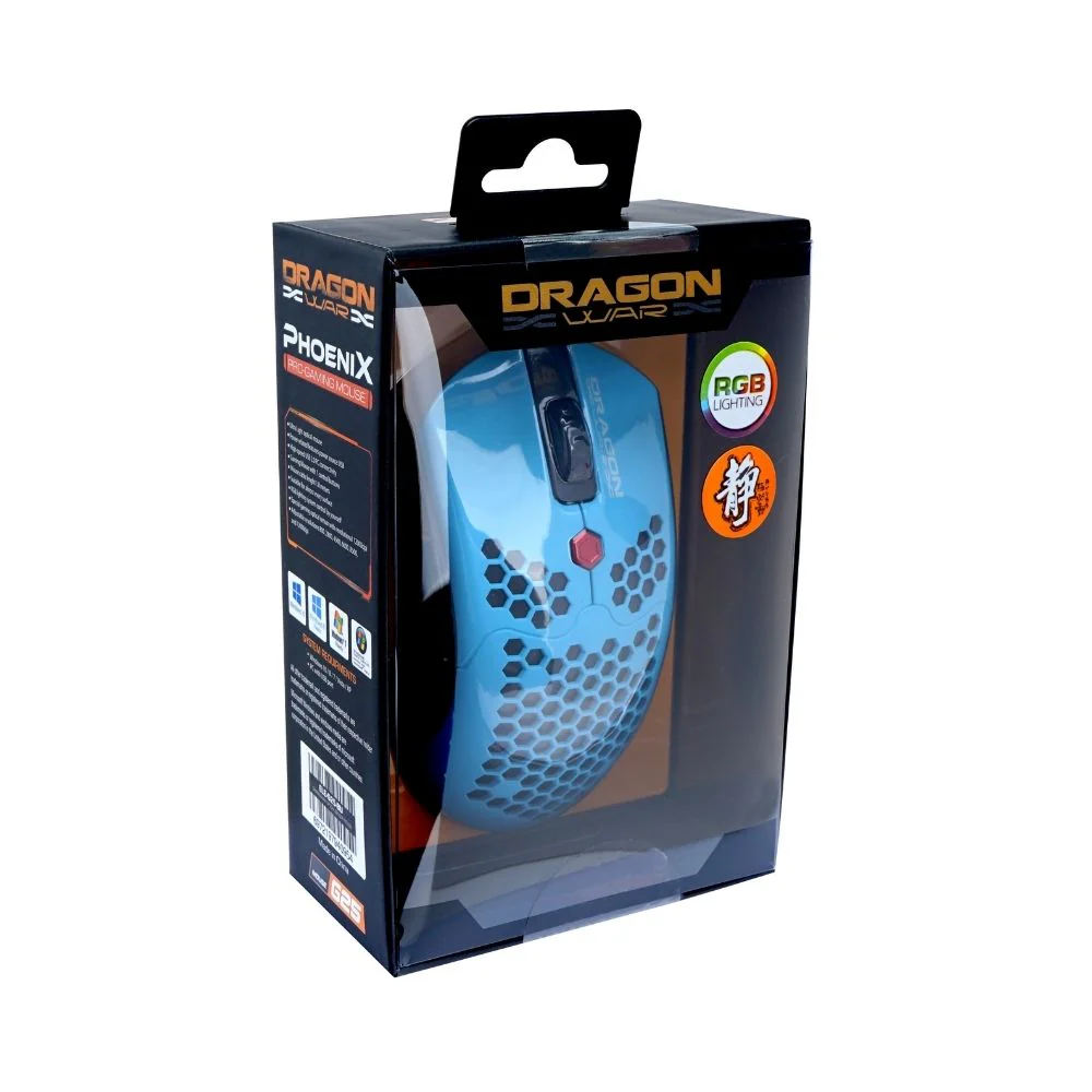 Dragon War G25 RGB gaming mouse (CYAN) - Image 3