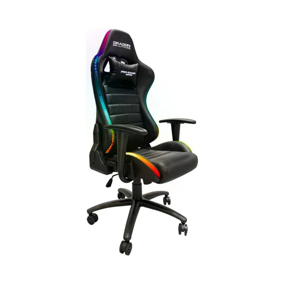 DragonWar GC-015 RGB Gaming Chair (Black) - Image 2