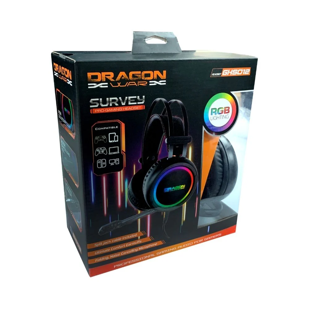 DragonWar GHS-012 SURVEY RGB gaming headset - Image 4