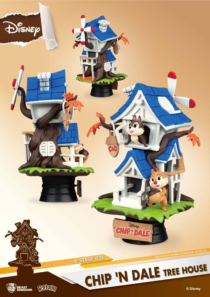 Disney Chip 'n Dale Tree House Diorama Stage by Beast Kingdom (DS-028) - Image 2