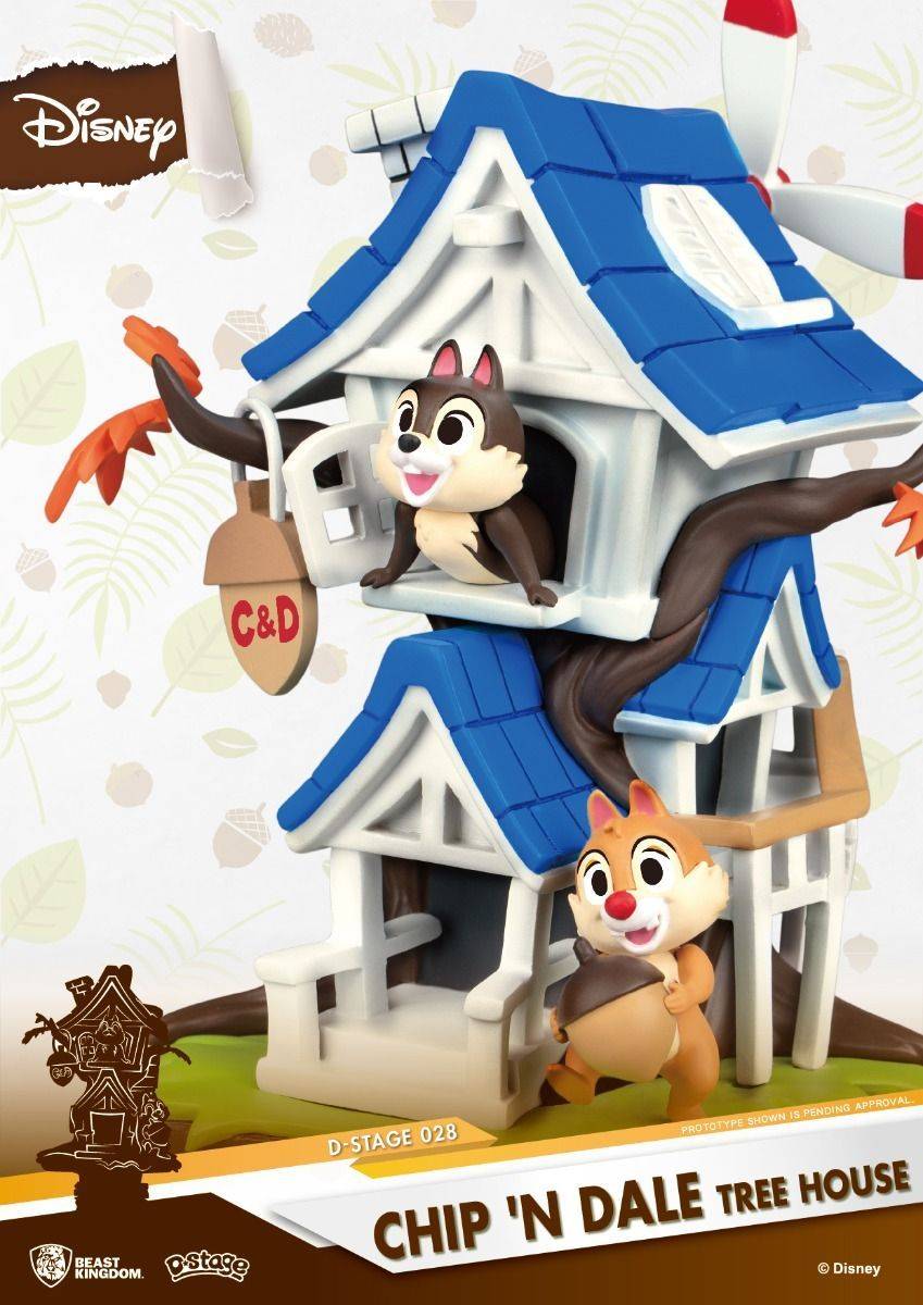 Disney Chip 'n Dale Tree House Diorama Stage by Beast Kingdom (DS-028) - Image 3