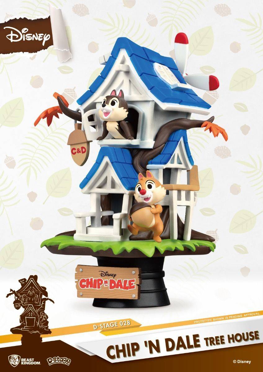 Disney Chip 'n Dale Tree House Diorama Stage by Beast Kingdom (DS-028) - Image 4