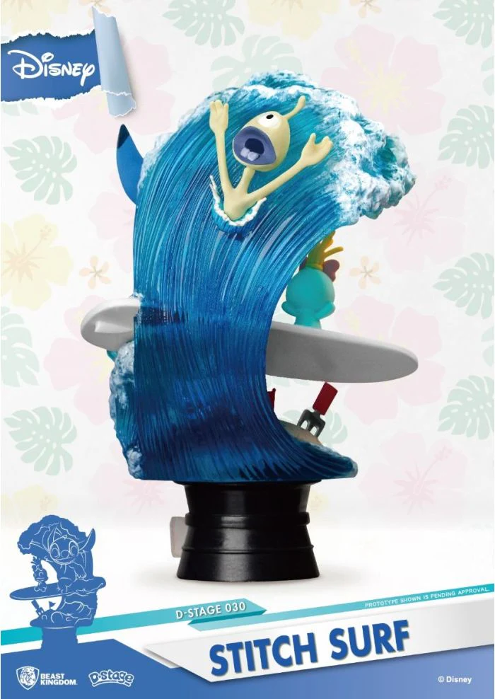 Stitch Surf Diorama Stage-DS-030 By Beast Kingdom (DS-030) - Image 2