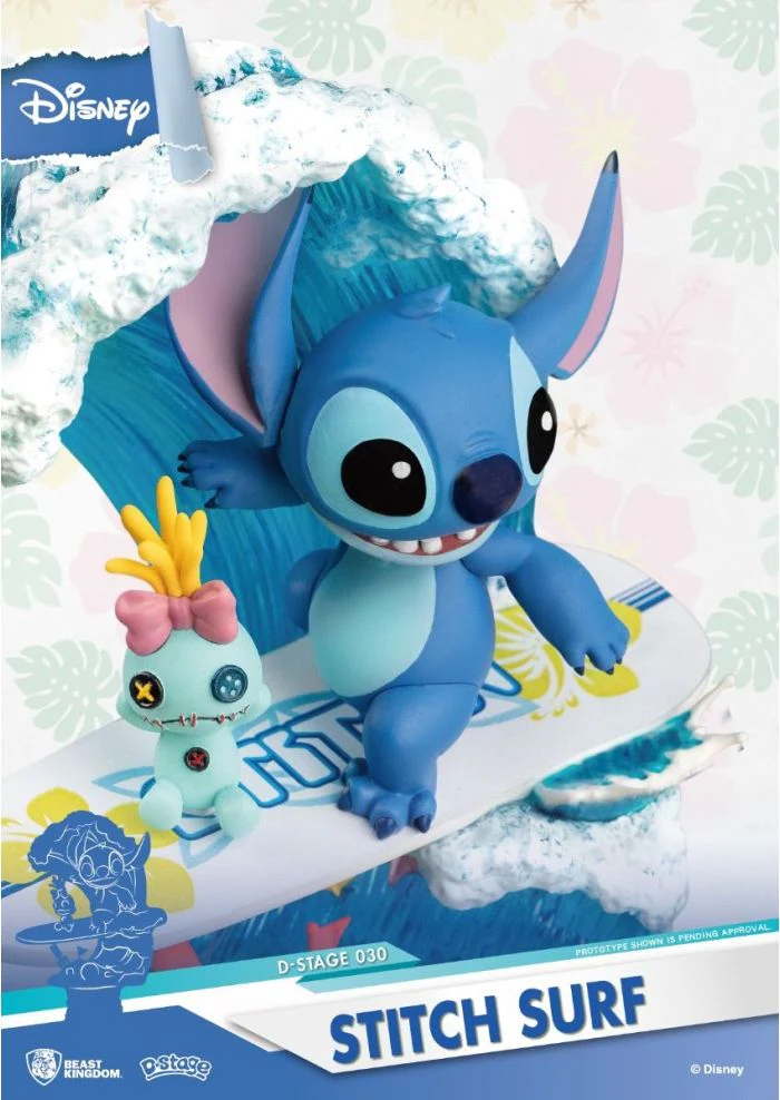 Stitch Surf Diorama Stage-DS-030 By Beast Kingdom (DS-030) - Image 3