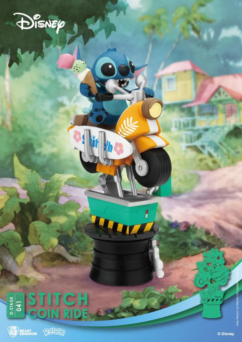 Lilo & Stitch D-Stage DS-041 Stitch & Scrump Coin Ride (Reissue) Figure By Beast Kingdom - Image 2