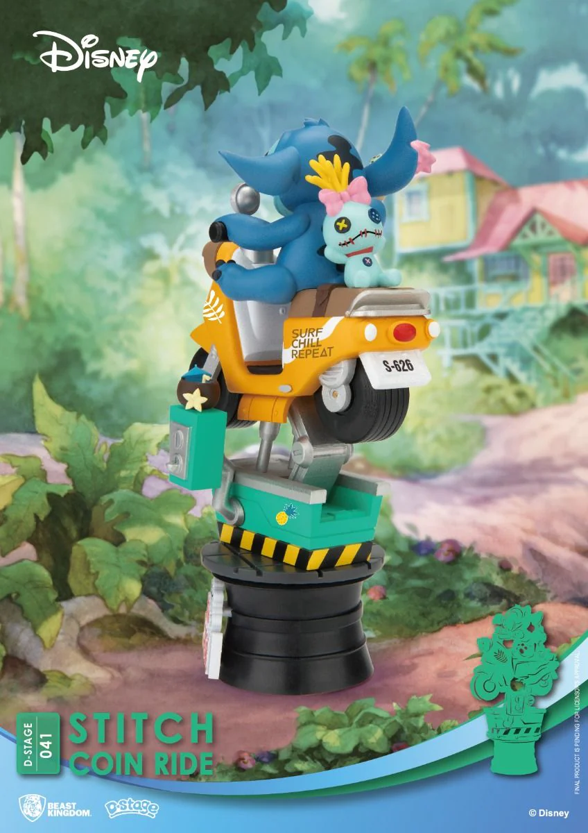 Lilo & Stitch D-Stage DS-041 Stitch & Scrump Coin Ride (Reissue) Figure By Beast Kingdom - Image 3