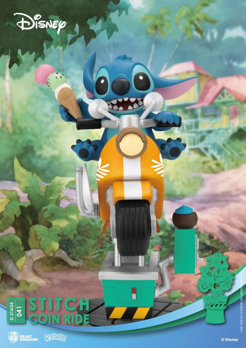 Lilo & Stitch D-Stage DS-041 Stitch & Scrump Coin Ride (Reissue) Figure By Beast Kingdom - Image 4