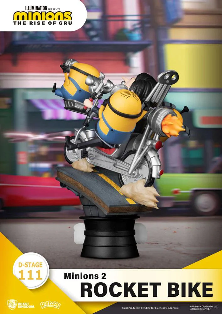 Minions 2: Minions Rocket Bike The Rise of Gru DS-111 D-Stage Diorama Figure by Beast Kingdom - Image 4