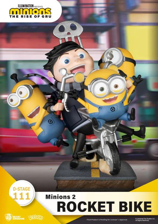 Minions 2: Minions Rocket Bike The Rise of Gru DS-111 D-Stage Diorama Figure by Beast Kingdom - Image 5