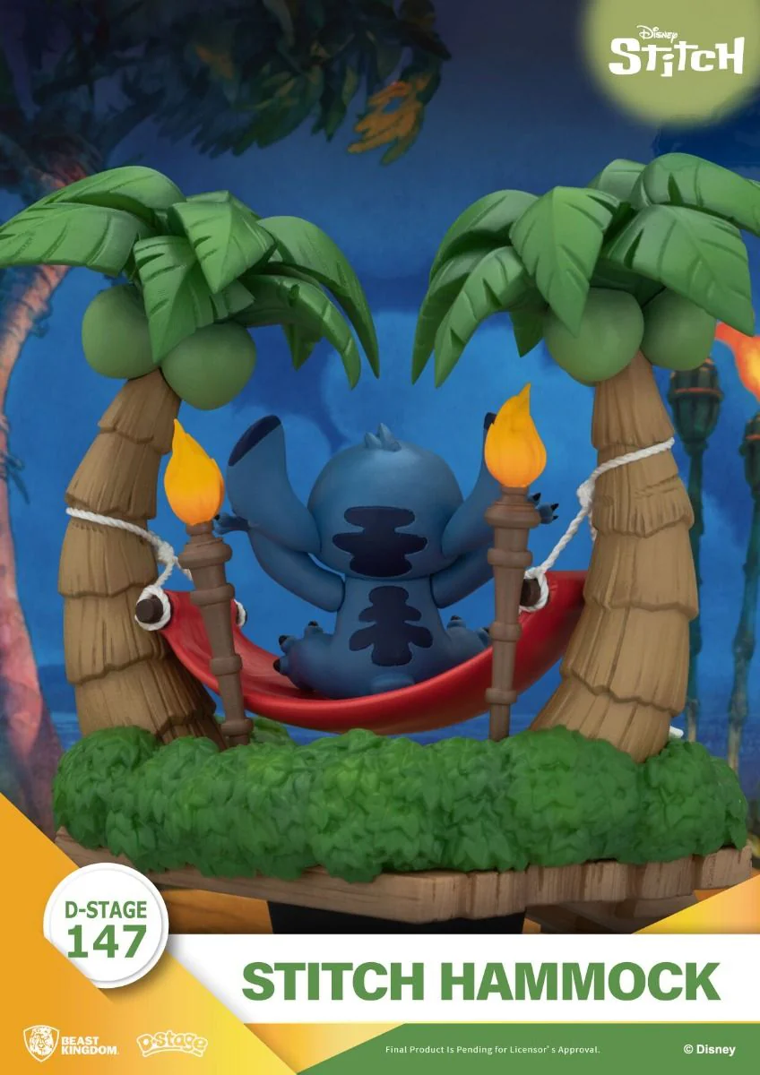 Stitch Hammock Diorama Stage DS-147 By Beast Kingdom - Image 2