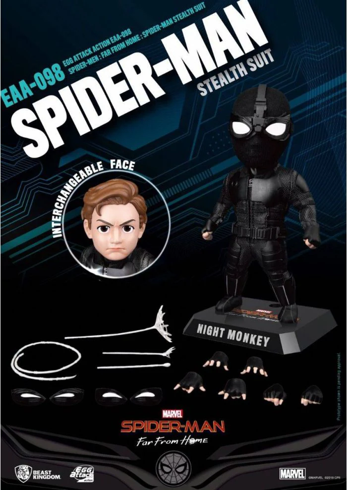 Spider-MAN Far from home - Spider-man Stealth suit Action Figure By Beast Kingdom (EAA-098) - Image 4