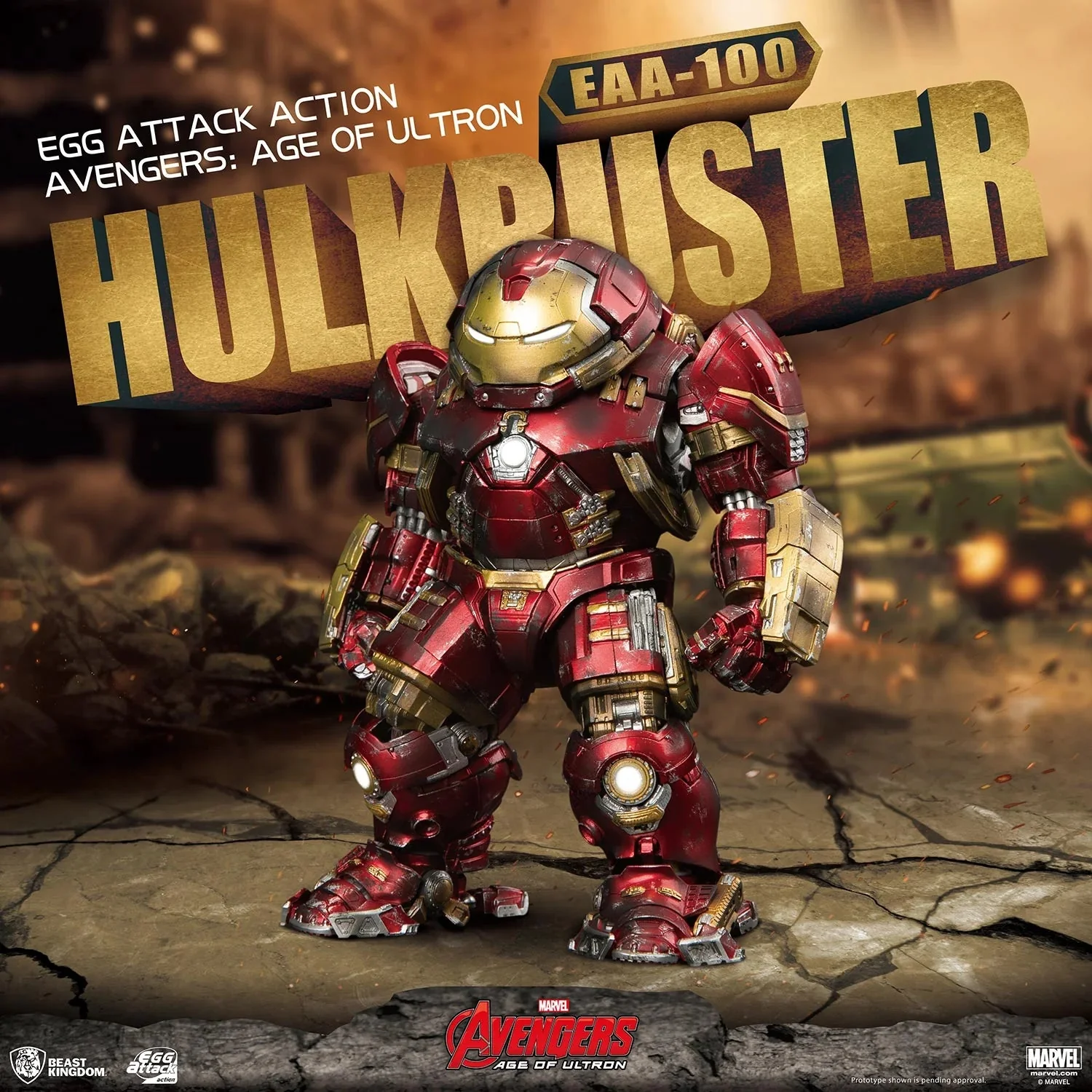 Marvel Avengers: Age of Ultron Hulkbuster Egg Attack Action Figure by Beast Kingdom (EAA-100) - Image 2