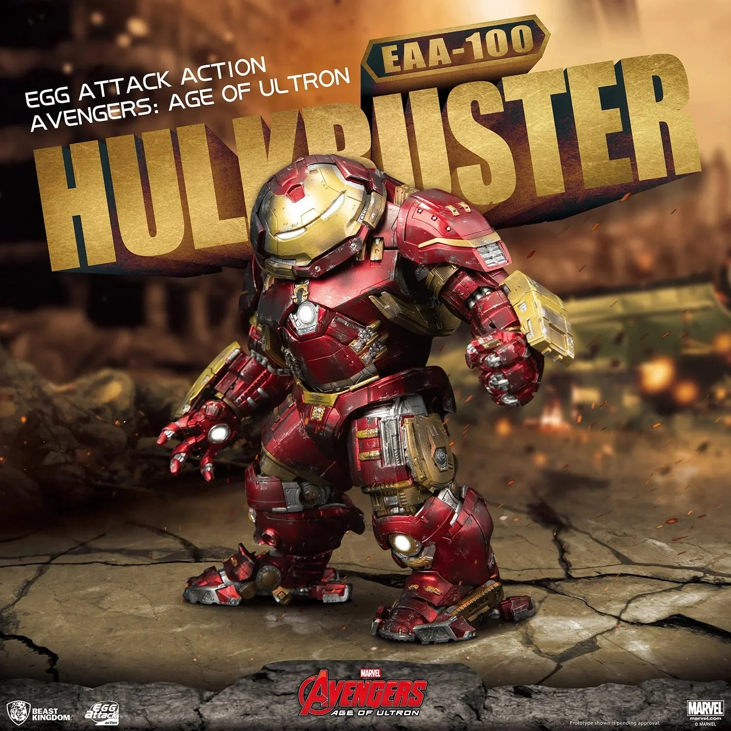 Marvel Avengers: Age of Ultron Hulkbuster Egg Attack Action Figure by Beast Kingdom (EAA-100) - Image 5