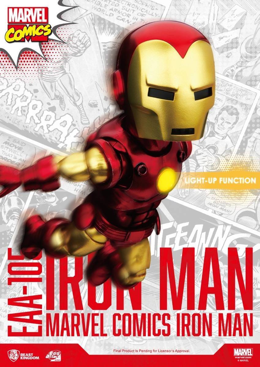Marvel Comics Iron Man Classic Version Egg Attack Action Figure by Beast Kingdom (EAA-105) - Image 4