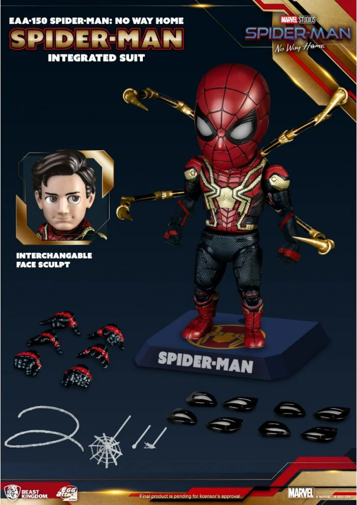 Spider-Man: No way home Spider-Man Integrated Suit Action Figure By Beast Kingdom (EAA-150) - Image 4
