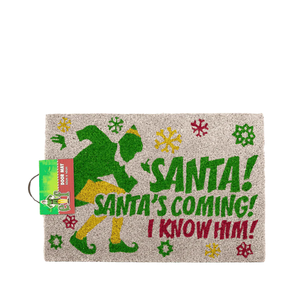 ELF - SANTA'S COMING (DOORMAT) BY PYRAMID