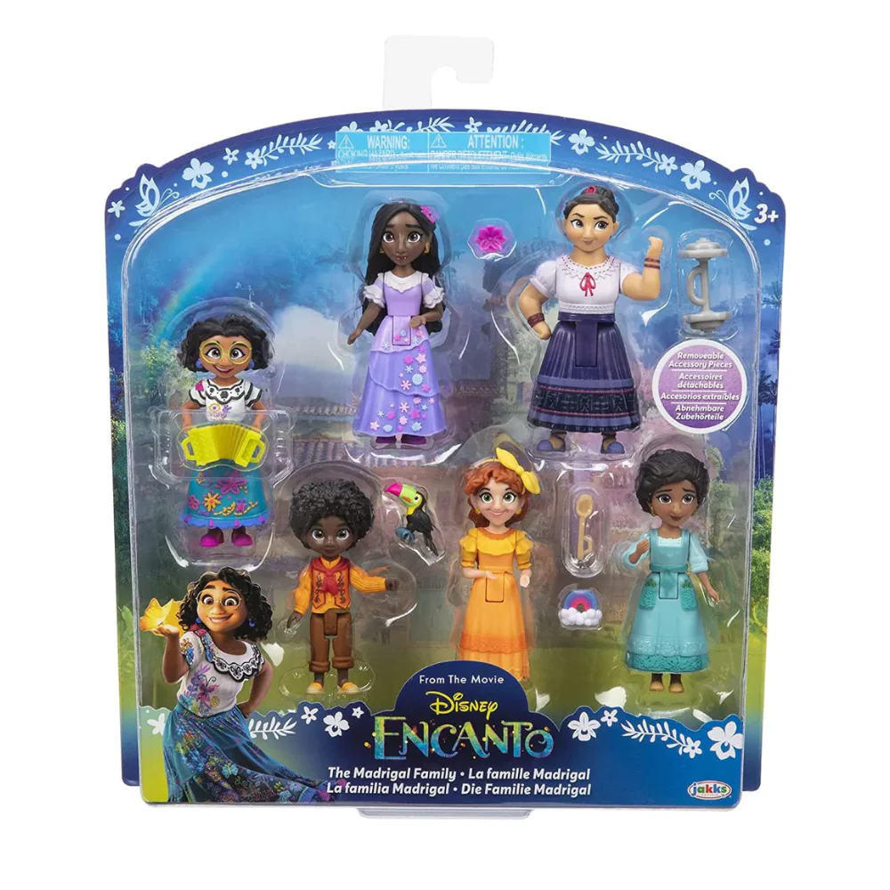 Disney Encanto 3" Doll Figures The Madrigal Family 6-Pack Set