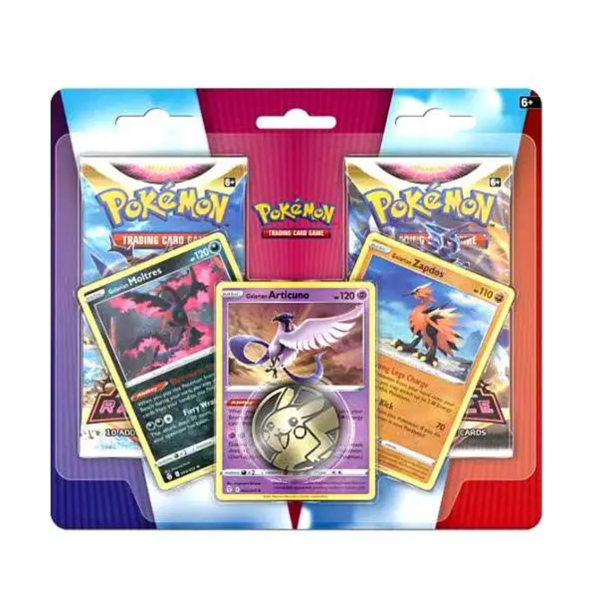 Pokemon TCG: Enhanced 2 Pack Blister Pack with Articuno,Zapdos and Moltres
