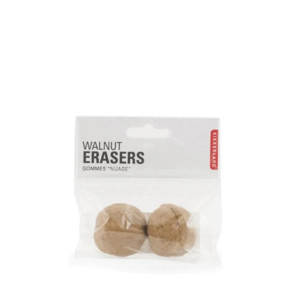 Eraser Walnuts Pack of 2 by Kikkerland