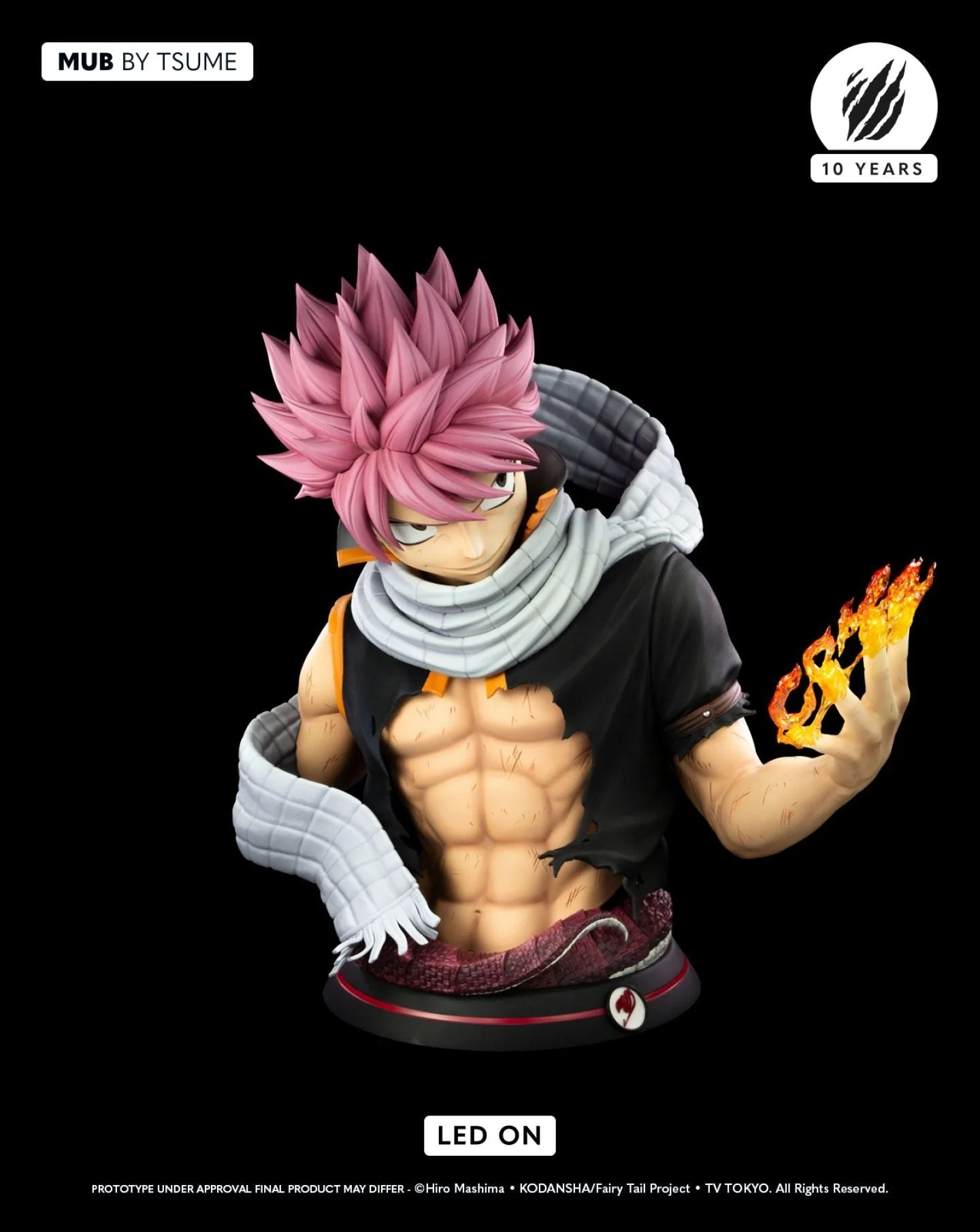 Fairy Tail Natsu Dragneel 1/1 Scale My Ultimate Bust Limited Edition Bust by Tsume Art - Image 5